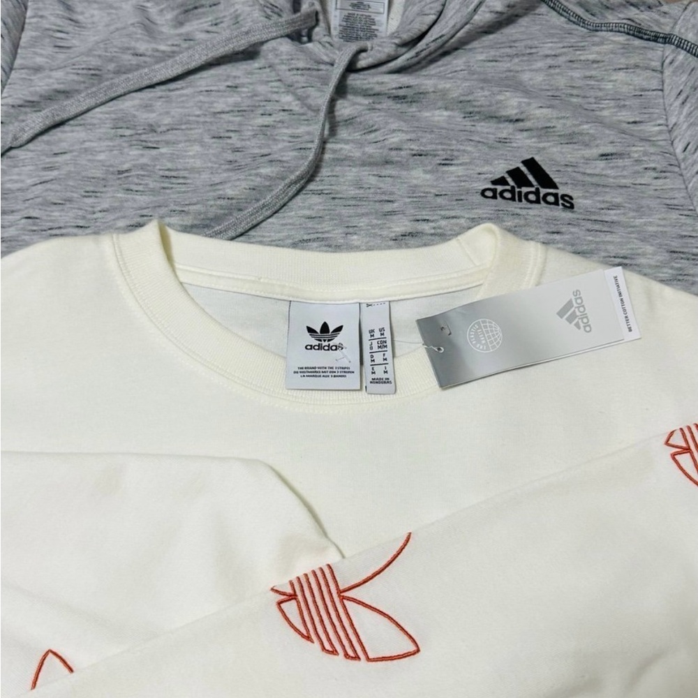 Adidas Sweatshirt Bundle - Cream and Gray